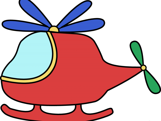 Helicopter Clipart Colorful - Cute Helicopter Clipart (640x480)