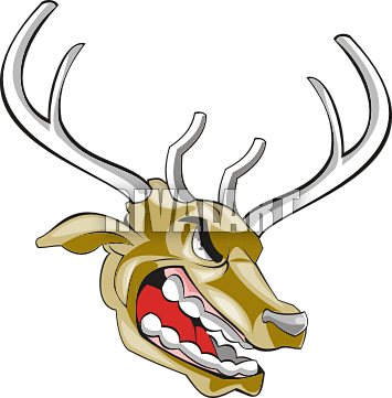 Elk Head Clip Art Clipart - The Elks Head (355x361)