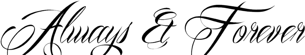 Always And Forever Tattoo Design Png - Family Is Forever Tattoo Designs (1024x230)
