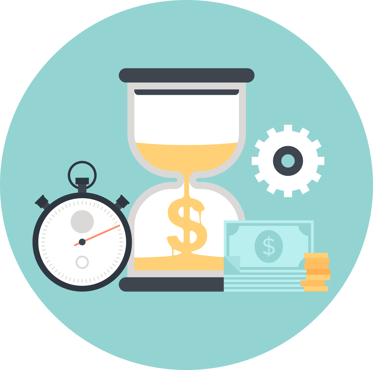 Forever Mynams Financialfreedom - Time Is Money Poster (1241x1234)