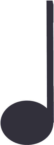 Music Notes Clipart Blue - Quarter Notes (363x533)