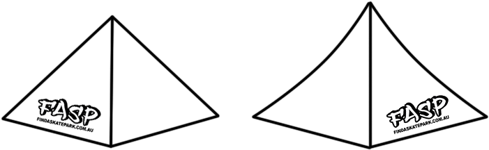 A Hip Is Two-quarter Pipes Or Banks Forming An Angle - Pyramid (741x237)