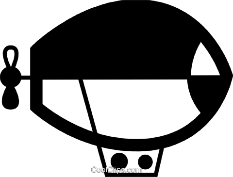 Airships Or Dirigibles Royalty Free Vector Clip Art - Airships Or Dirigibles Royalty Free Vector Clip Art (480x365)