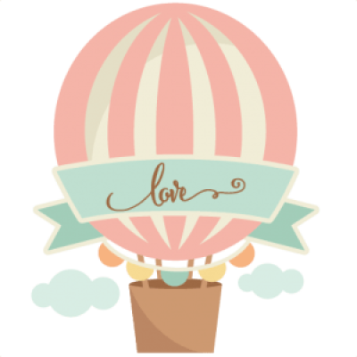 Love Hot Air Balloon - Hot Air Balloon Vector Cute (400x400)