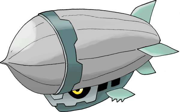 Zeppelin Drawing Flying Clipart Library - Fake Pokemon Flying Type (600x374)