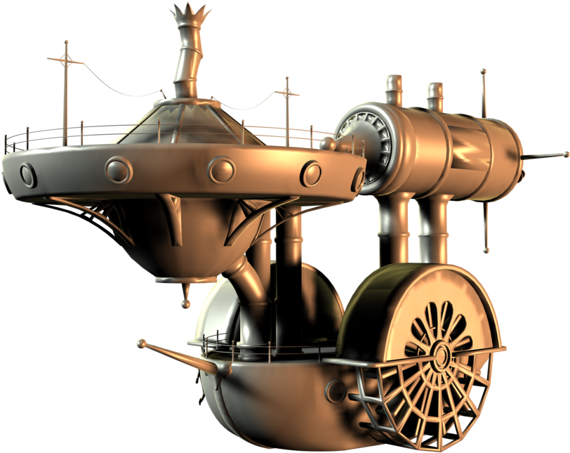 What Do You See I A Starship - Steampunk Boat (900x900)