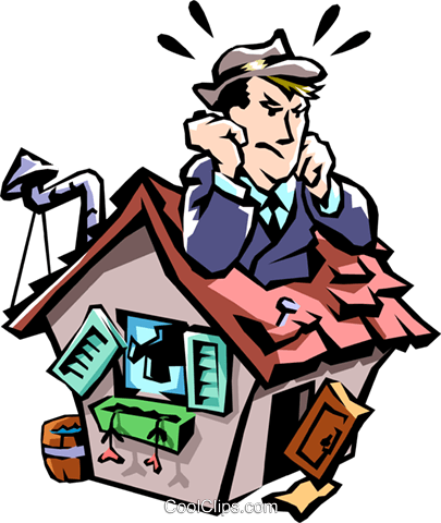 House Expenses Royalty Free Vector Clip Art Illustration - House Expenses Royalty Free Vector Clip Art Illustration (405x480)