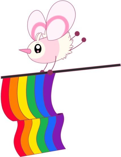 Clipart Artist Palette Free - Rainbow Flag (500x590)