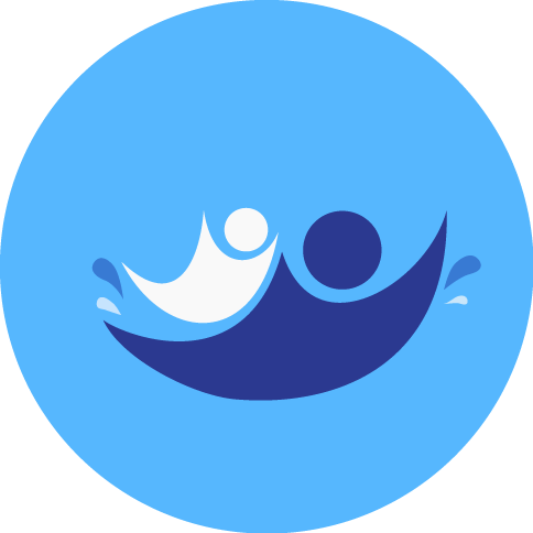 Welcome To My Little Swimmer - Kids Swimming Logo (484x484)