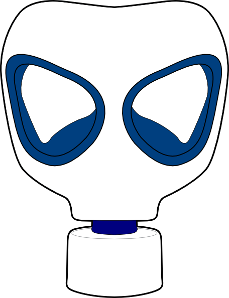 Dg Tag Clip Art At Clipartimage - Drawing Of A Gas Mask (456x594)