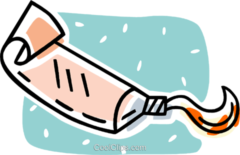 Toothpaste Royalty Free Vector Clip Art Illustration - Toothpaste Royalty Free Vector Clip Art Illustration (480x310)