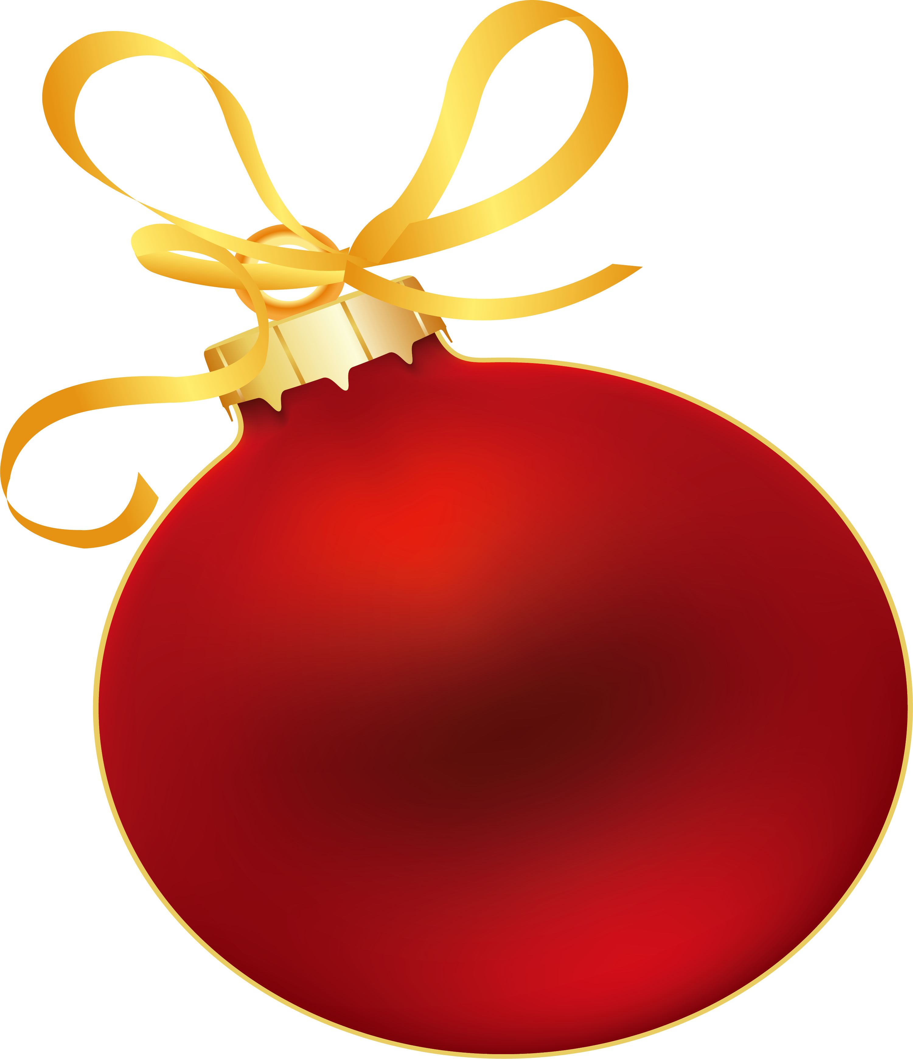 Ornament Clip Art Simple - Transparent Red Ornaments Clip Art (3001x3482)