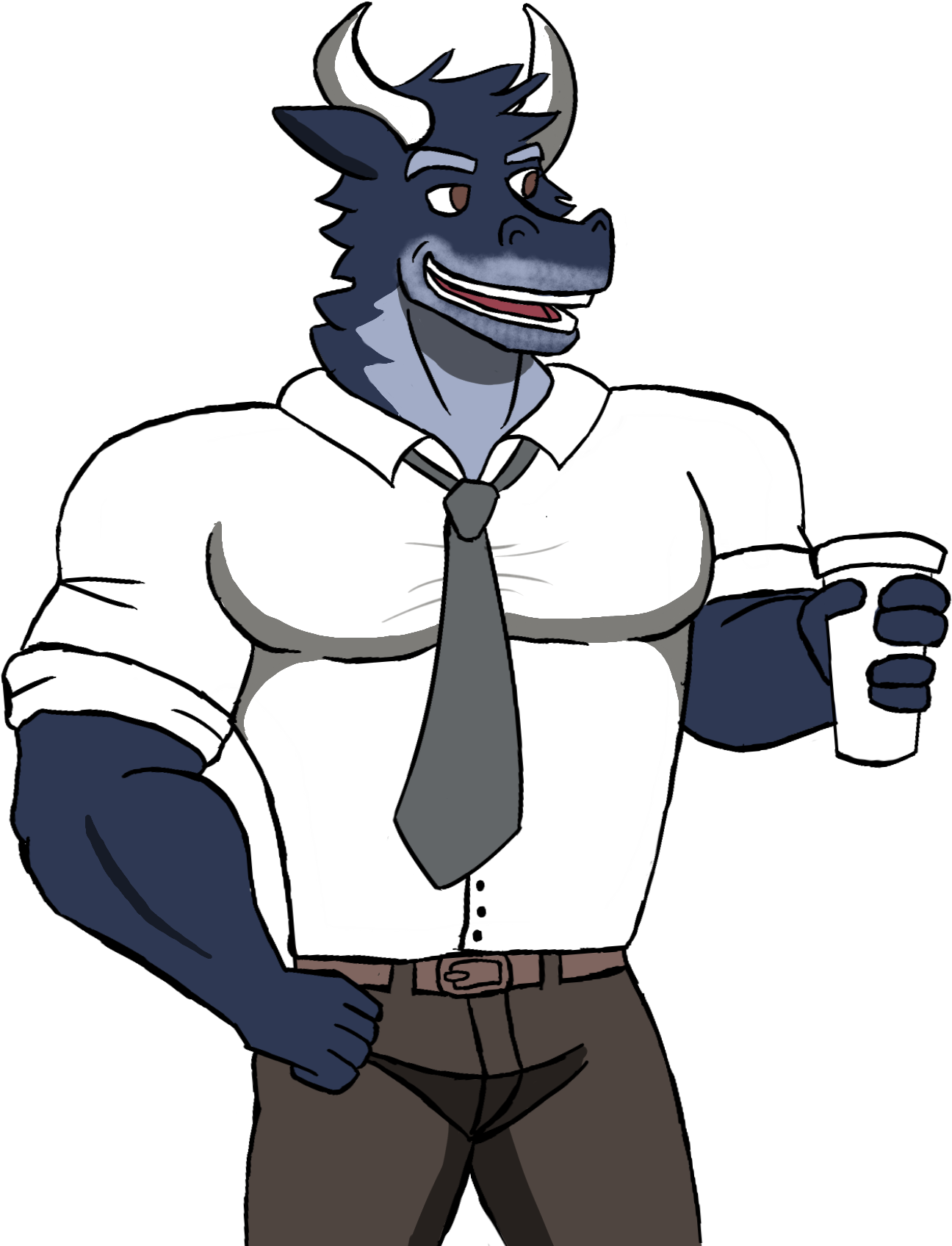 Banner Royalty Free Library Bull Clip Office - Cartoon (1444x1776)