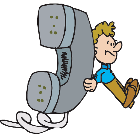 The History Of Television This Is A Great Resource - Man On Phone (484x463)