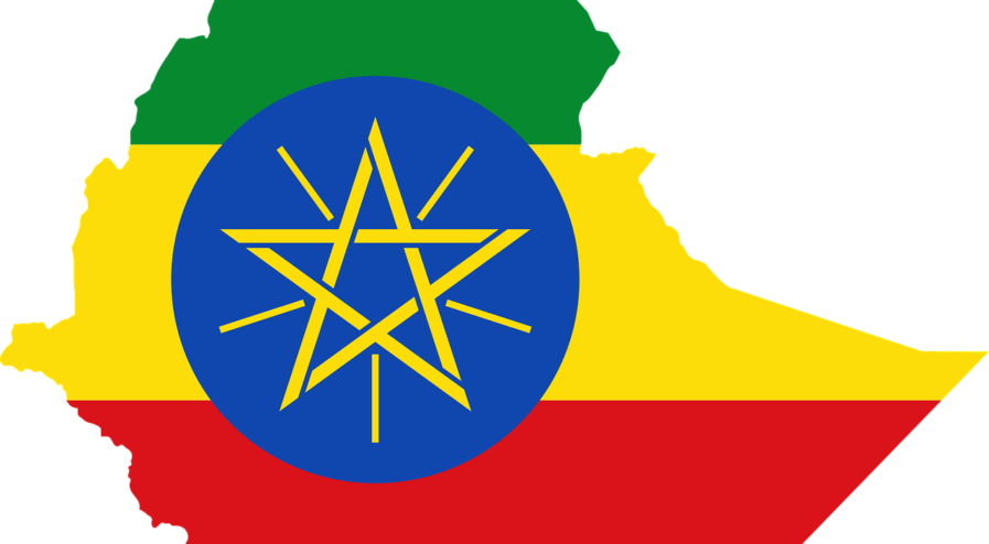 Prime Minister Abiy Ahmed's Uphill Battle For Socioeconomic - Ethiopia Flag Map (897x494)