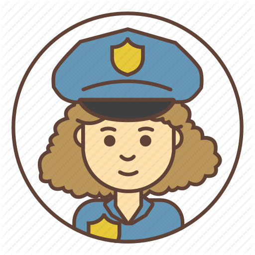 Vector Royalty Free Library Different Characters By - Police (512x512)