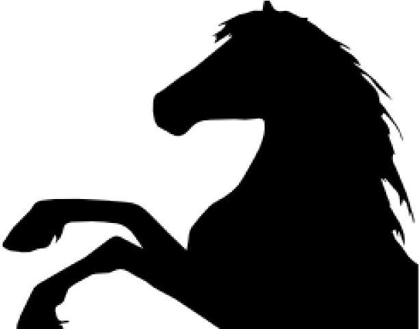Feet Clipart Horse - Horse Head Logo Silhouette (640x480)