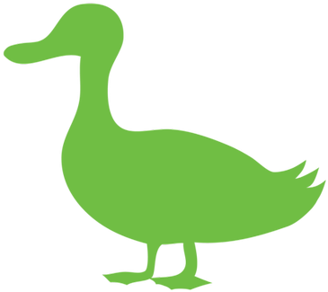 Rit Improv - Red Duck Silhouette Shower Curtain (400x400)