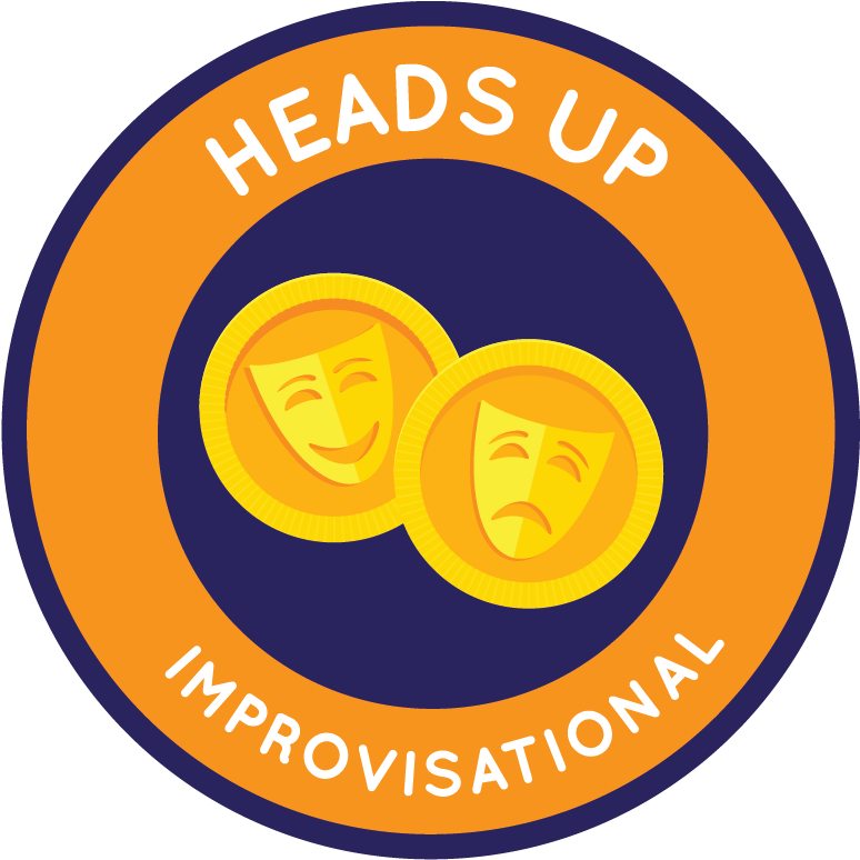 18 19 Challenge Logos Improv Heads Or Tales Cmyk - Destination Imagination Heads Up (801x801)