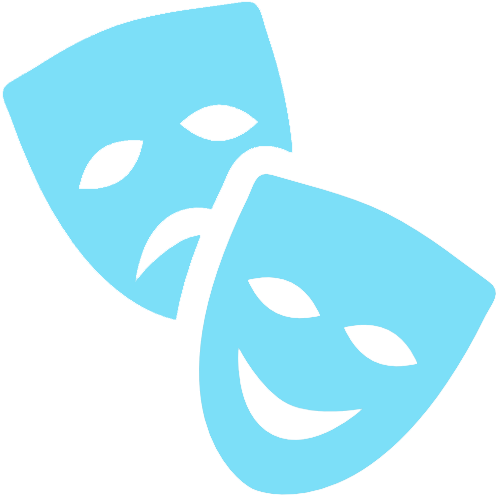 Acting & Improv Prep - Theater Masks Icon Png (498x498)