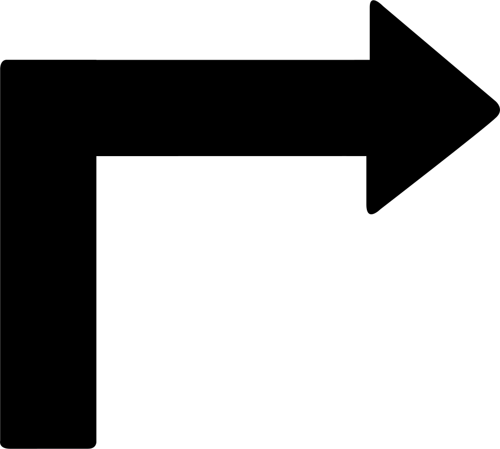 Turn Right Arrow - Turn Right Arrow Icon Png (980x880)