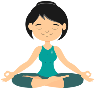Meditation Clipart Disciplined - Yoga Cartoon Images Png (495x289)