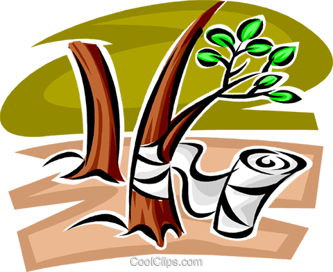 Forestry And Logging Royalty Free Vector Clip Art Illustration - Forestry And Logging Royalty Free Vector Clip Art Illustration (480x391)