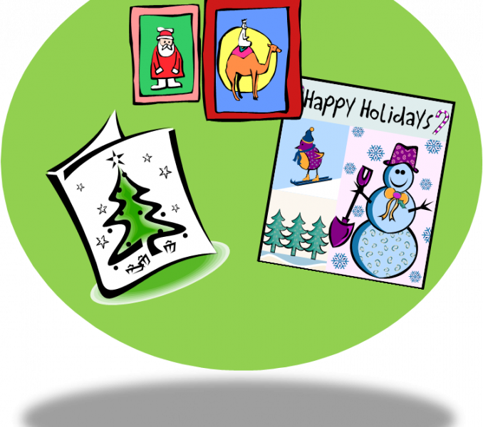 Vector Free Card Template Clip Art At Clker Writing - Christmas Cards Clipart (678x600)