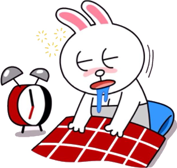 Cony Wakes For Work And Brown Pinterest - Line Brown Wake Up (623x640)