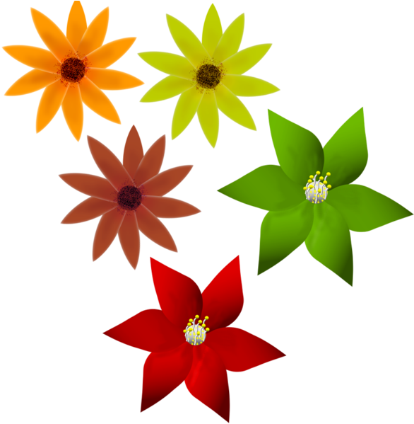 Tubes Fleurs - Black-eyed Susan (600x600)