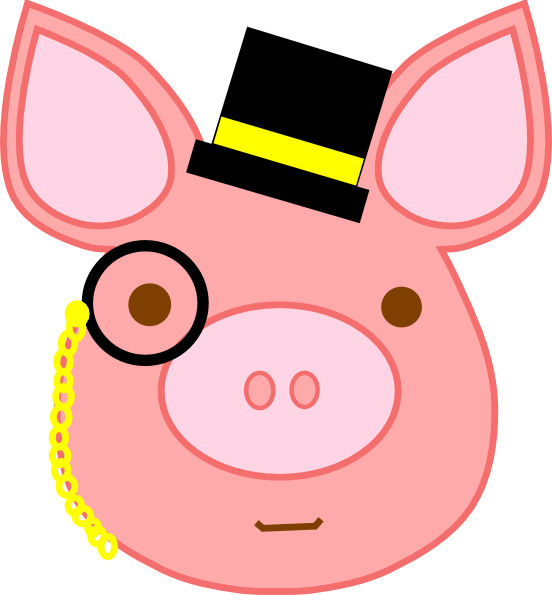 Top Hat Clipart Pink - Clip Art (552x595)