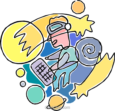 Virtual Reality Game Royalty Free Vector Clip Art Illustration - Video Game (480x463)
