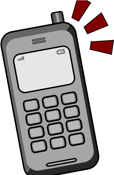 The Reality Of A Cell Phone - Cell Phone Clipart Png (480x600)
