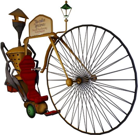 The New Act In Town - Antique Bicycle (600x600)