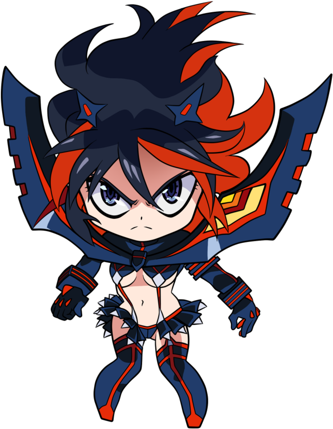 Klk Matoi Ryuko Chibi By Artistmeli Kill La Kill, Anime - Chibi Ryuko (894x894)