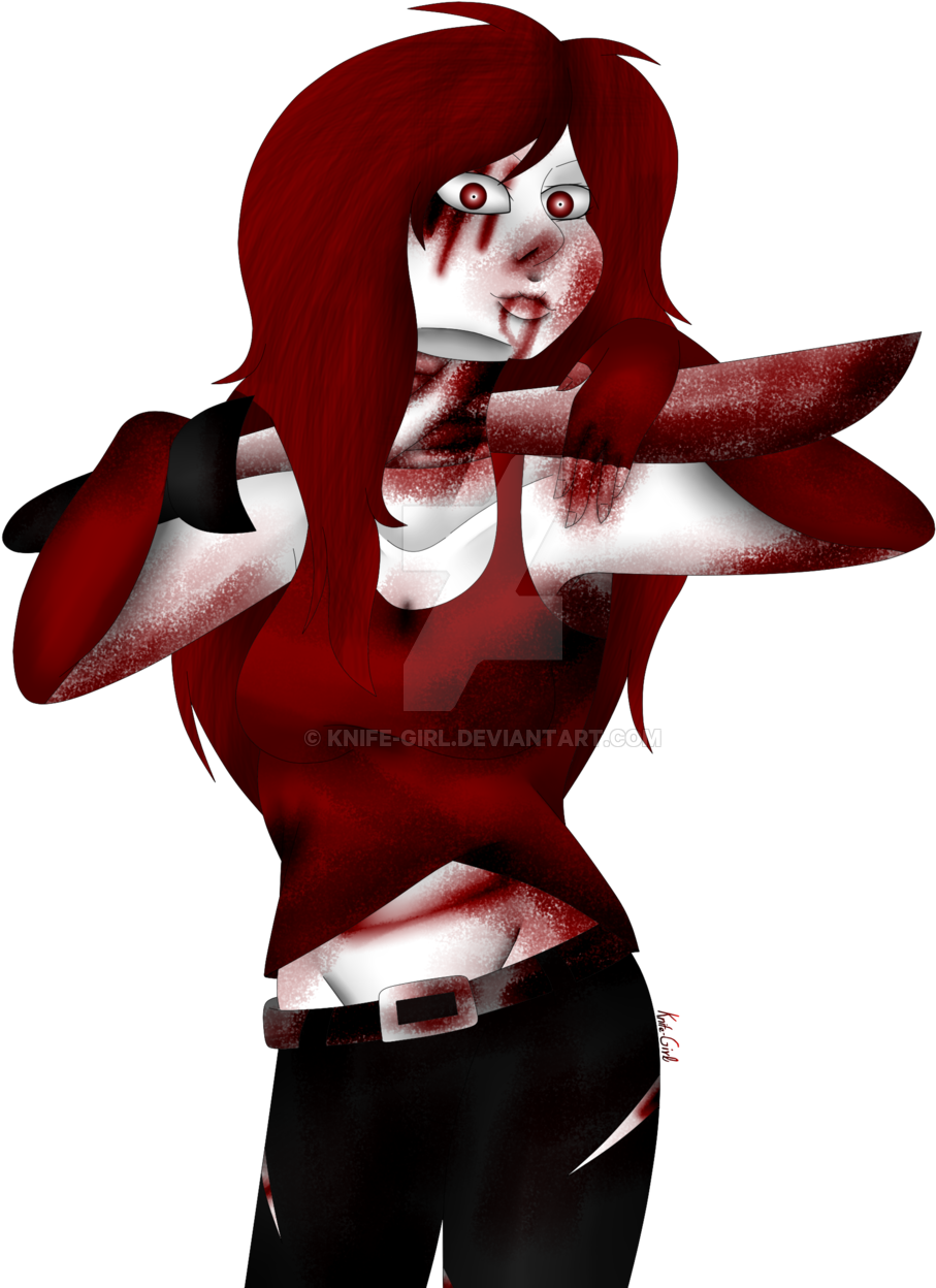 Clip Art Girl With Knife - Furry Girl With Knife (1024x1365)