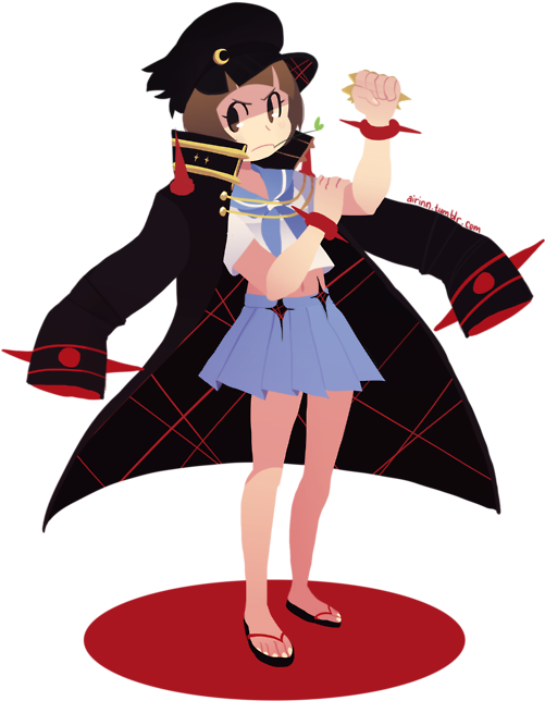 Mako Mankanshoku Ryuko Matoi Tsumugu Kinagase Clothing - Transparent Kill La Kill (500x688)