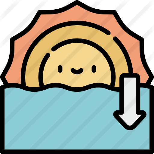 Sunset Free Icon - Medal (512x512)