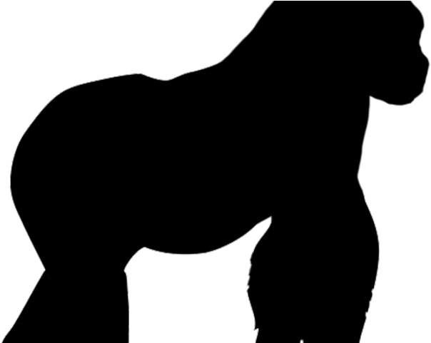 Gorilla Clipart Paw Print - Shadow (640x480)