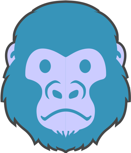 This Fun Piece Of Art Was Created With The Amazing - Gorilla Emoji On Samsung (533x533)