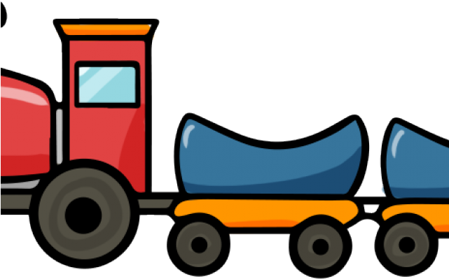 Railroad Tracks Clipart Tren - Cartoon Train (640x480)