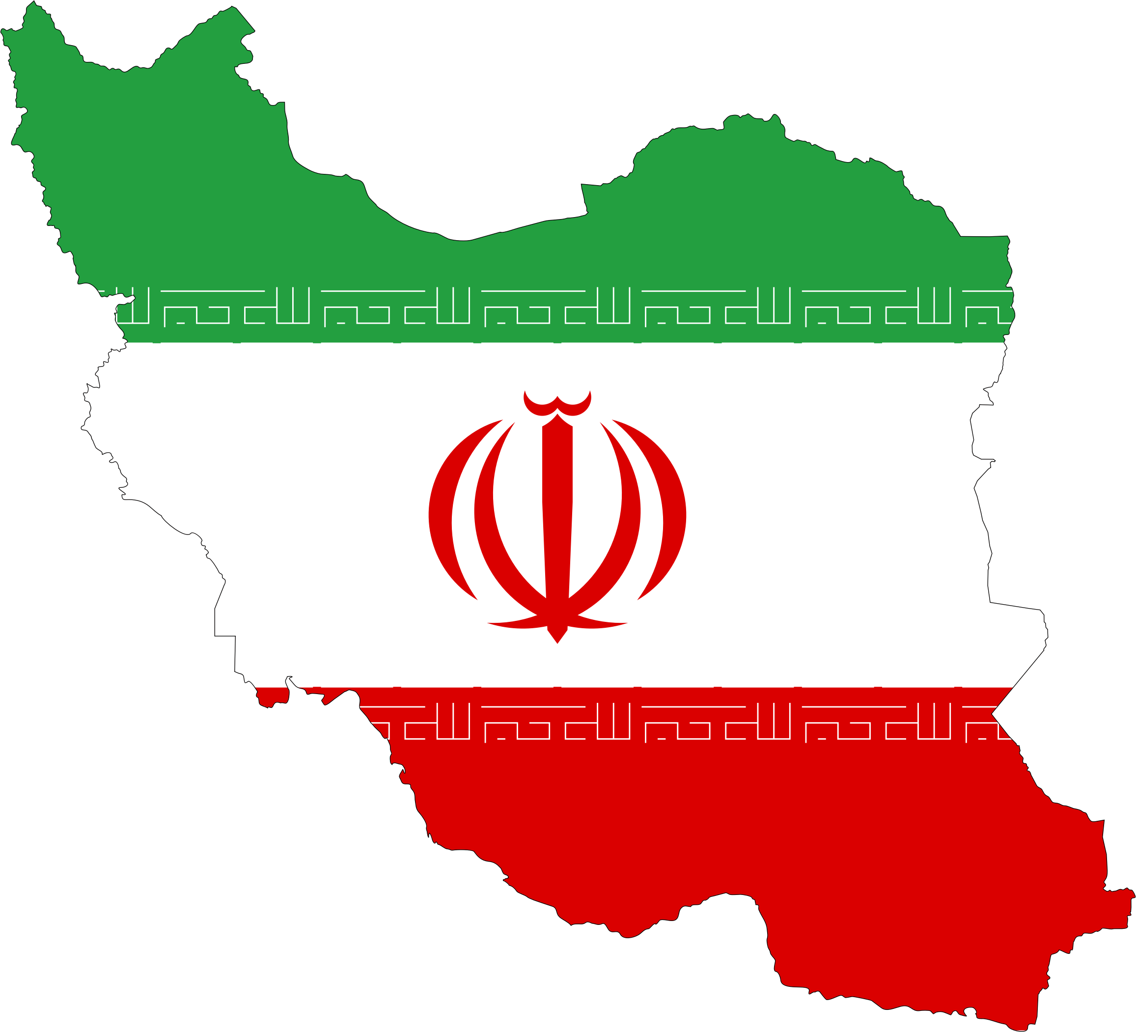 Iran Adoption - Iran Flag Country Outline (2313x2101)