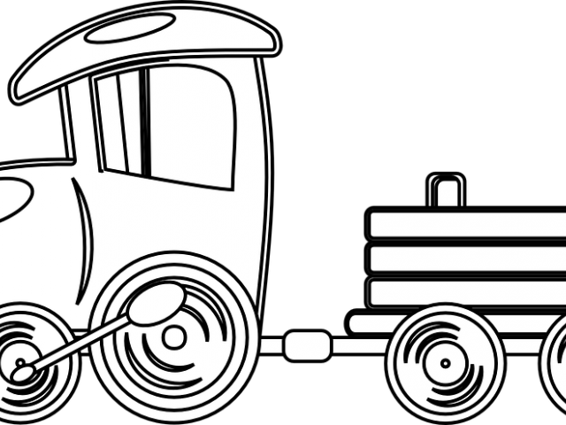 Railroad Clipart Train Journey - Train Clipart Black And White (640x480)