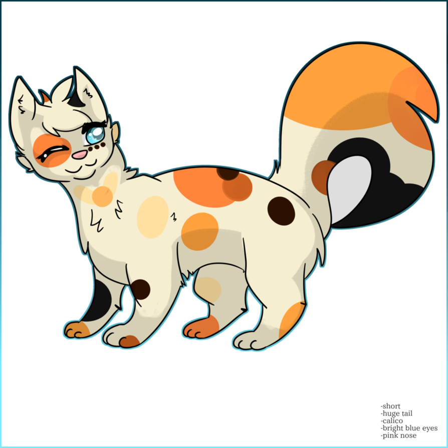 Free / Closed] Adopt Calico Cat By Clowderorigins On - Cartoon (894x894)