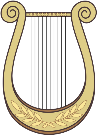 Harp Transparent - Harp Clipart (400x533)