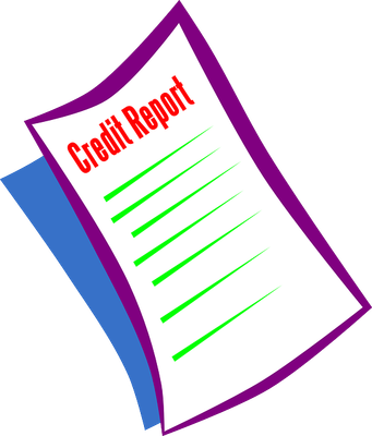 Credit Report Vs Credit Score - Credit Score Clip Art (341x400)