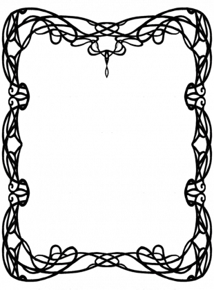 Clip Art Difference Between Art Nouveau And Art Deco - Art Nouveau Motif No Background (310x419)