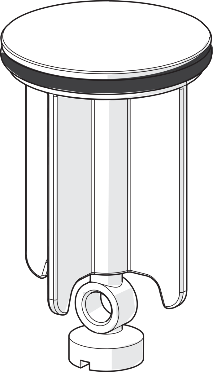 Hansa Plug For Pop-up Waste, D - Coffee Table (688x1200)