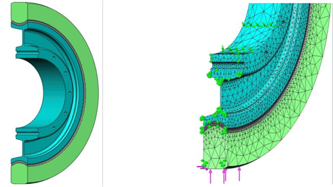 The Computer Model Of The Supporting Wheel With A Diameter - Graphic Design (850x378)
