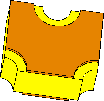 Unitary Cell Used For The Thgem Gain Calculations - Unitary Cell Used For The Thgem Gain Calculations (426x416)